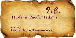 Illés Cecílián névjegykártya